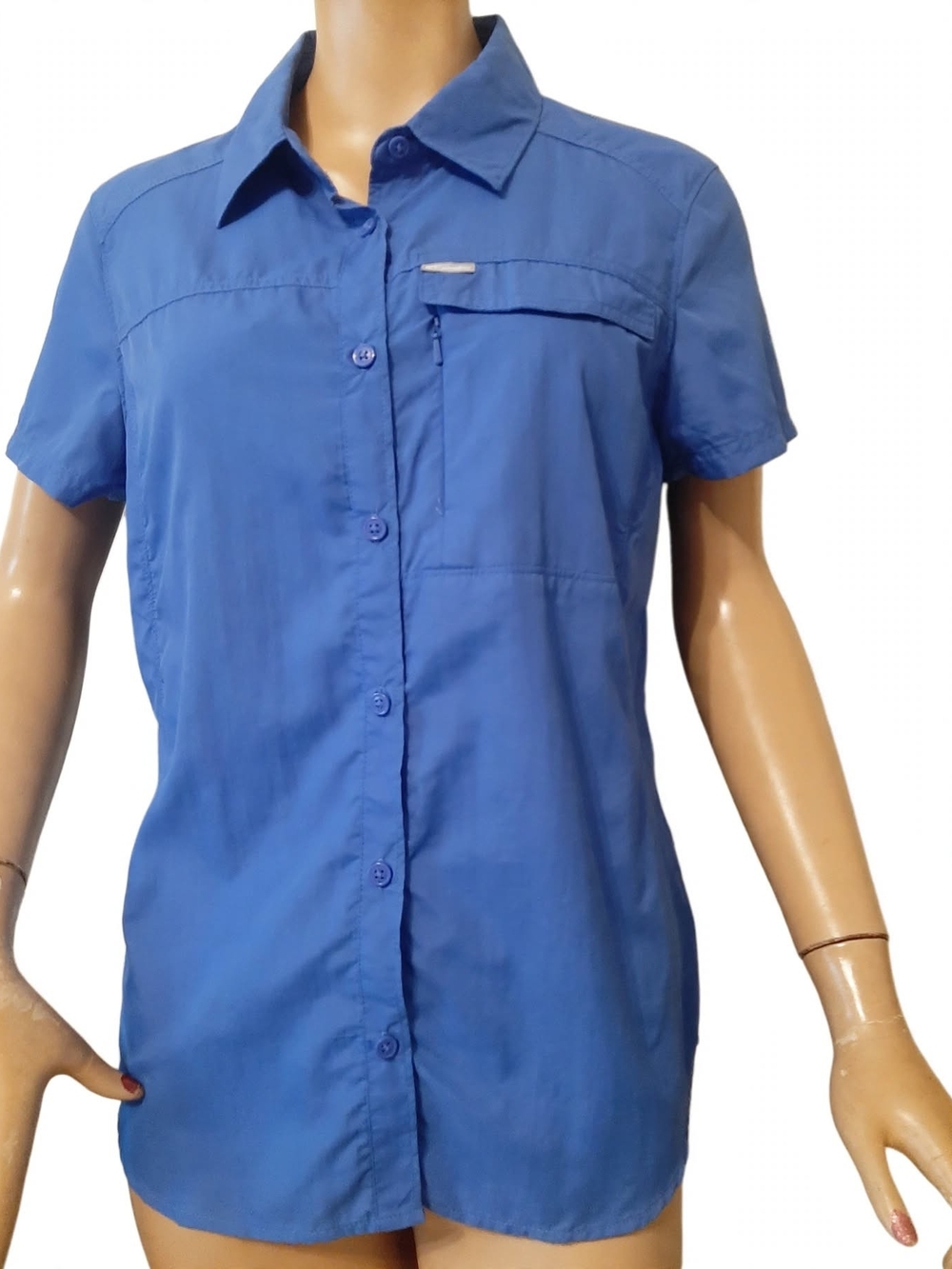 New with Tags COLUMBIA Silver Ridge 2.0 Short Sleeve Blue Womens Medium